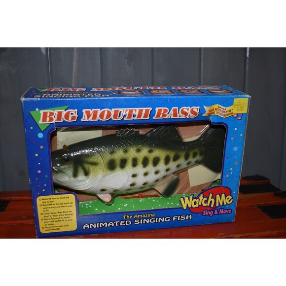 BIG Mouth Bass Signing Fishing Take Me to the River Angles of Morning 2000 NEW - Picture 2 of 12